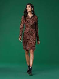 A summer party dress with a salacious soul, this camilla silk creation features a lavish wrap front silhouette fringed with vibrant leopard print ruffles. The Dvf Didi Dress Dresses Leopard Print Wrap Dress Wrap Dress Styles