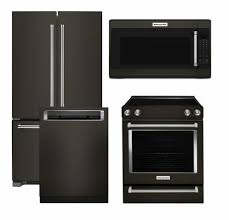 Package Kb1 Kitchenaid Appliance Package 4 Piece Appliance Package With Electric Range Black Stainless Steel Kitchen Aid Appliances Black Stainless Appliances Kitchen Appliance Packages