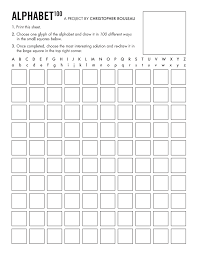 It's great for use both in the classroom and at home. Christopher Rouleau On Twitter Looking For A Diversion Check Out My 2012 Lettering Project Alphabet 100 Download The Free Lettering Template And Test Your Brain By Drawing 100 Versions Of Your Favourite