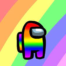 Among Us Rainbow Gaming Logos Wallpaper Rainbow