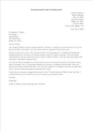 Personal Banker Letter Of Recommendation | Templates At  Allbusinesstemplates.com