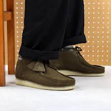 Clarks Originals X Carhartt Wip Wallabee Boot Olive Camo Clarks Originals Boots Clarks