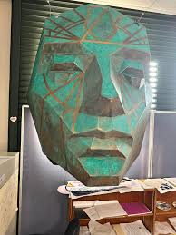 six foot tall face in sci-fi movie