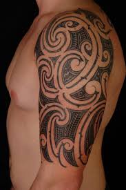 That healed up polynesian inspired tribal piece of that beard men is more than sexy. Tribal Arm Half Sleeve Tattoo Designs Arm Tattoo Sites