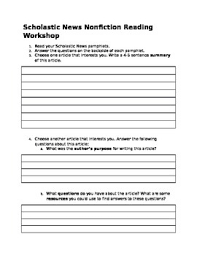 548,103 likes · 825 talking about this. Scholastic News Response Sheet By Kristendyan Teachers Pay Teachers