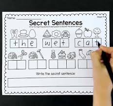 111 simple sentences that incorporate common sight words and cvc words. Secret Sentences Worksheets Cvc And Sight Words By My Teaching Pal Kindergarten Worksheets Sight Words Sight Words Sight Words Kindergarten