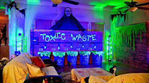 Black Light Reative Decorations Biohazard Halloween Party Theme Toxic Waste Halloween Party Themes Halloween Sleepover Party Kid Friendly Halloween Party