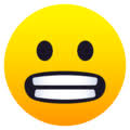 Grimacing face emoji looks like a face with clenched teeth. Grimacing Face Emoji