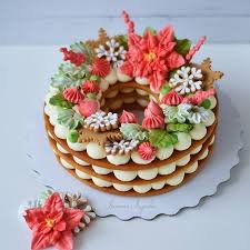 Pin By Joha Aleman On Monogram Tart In 2020 Biscuit Cake Xmas Cake Dessert Decoration