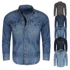 Acquista camicie uomo delle migliori marche. Diesel Camicia Di Jeans Uomo Tempo Libero Maglia Regolare Maniche Lunghe Ebay