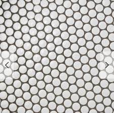 Black And White Porcelain Mosaic Tile White Penny Tile Black Grout For Shower Walls Floor Porcelain Mosaic Tile Porcelain Mosaic Mosaic Tiles