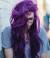 Reverse Ombre Balayage Purple Hair