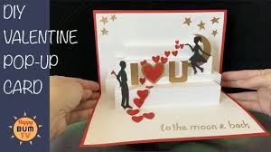 Happy birthday pop up card. I Love You To The Moon And Back Diy Pop Up Card With Free Template Pop Up Card Templates Heart Pop Up Card Pop Up Cards