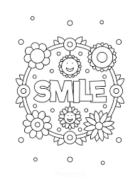 Some of the coloring page names are sora big smile coloring netart, coloring for kids spongebob big smilee4ad coloring, big smile from snowman sc410 coloring, elmo big smile coloring netart, draw a smiley face in processing tags donut drawing cool, number one smile face coloring netart. 112 Beautiful Flower Coloring Pages Free Printables For Kids Adults
