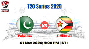 Ipl 2020 schedule & fixtures. Pak Vs Zim Dream11 Prediction Pakistan Vs Zimbabwe T20 2020 Series