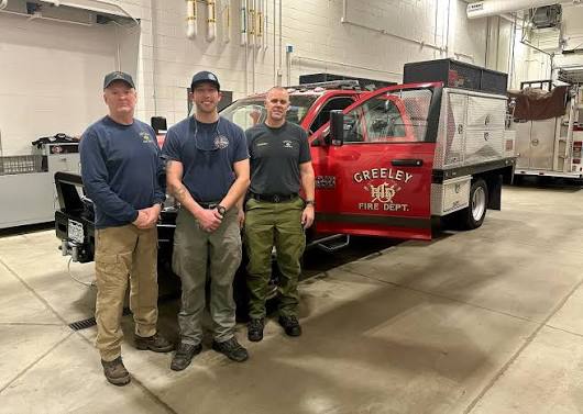 Early this morning, the GFD deployed a Type 6 Engine (Brush Truck) to support firefighting efforts in Southern California. The crew consists of two GFD firefighters and one firefighter from @pvfpd. They