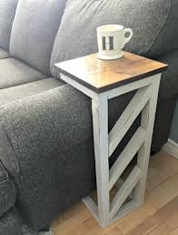 22 Wooden Shape Side Table Designs For Living Room Arm Sofa Diy Sofa Table Diy Sofa Easy Home Decor