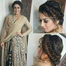 Hansika Motwani Anarkali Hair Styles Saree Hairstyles Lehenga Hairstyles
