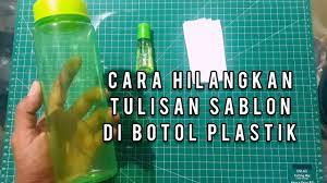 Dua pertiga jumlah tersebut berakhir di tempat pembuangan sampah. Cara Menghilangkan Sablon Di Botol Plastik Youtube