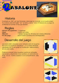 Los juegos con reglas o juegos reglados se juegan cumpliendo reglas. Abalone Es Kaloumba