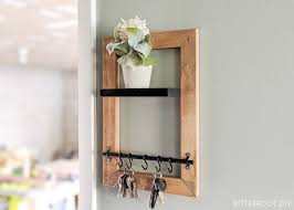 Diy Key Holder With Floating Shelf This is a first attempt at making a key rack.