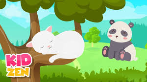 Relaxing Music For Children - Be Calm and Focused (cute animals) - YouTube