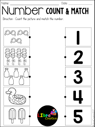 Number 1 20 Count Match This Product Includes Five Different Activities How To Teach Your Lit Prek Math Kindergarten Math Worksheets Kindergarten Resources