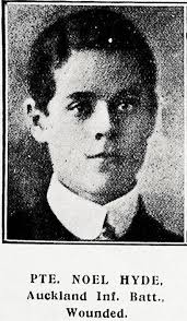 Private Noel Hyde, Auckland Infantry Battalion, wounded