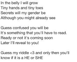 It S A Girl Poem For Gender Reveal Gender Reveal Gender Reveal Party Gender
