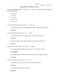 Aluminum reacts with oxygen to. Stoichiometry Worksheet Answers Mole Unit Iron