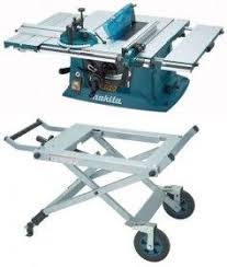 Makita Mlt100 240v Table Saw 1500w Supplied With Adjustable Legstand Makita Makita Tools Mobile Workshop