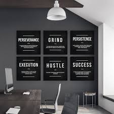 6 Pieces Office Decor Motivational Wall Art Canvas Prints Etsy In 2020 Office Ideas For Work Male Office Decor Work Office Decor