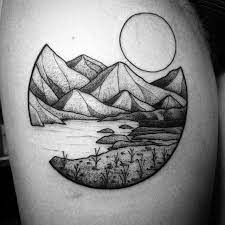 Resident Artist Wagner Basei Tattoo Art Dublin Ireland Minimalist Tattoo Landscape Tattoo Pattern Tattoo