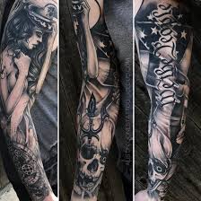 Black And Grey Tattoo Artists Austin Black And Grey Sleeve By Austin Jones With Images Austin Jones Black And Grey Sleeve Temple Tattoo