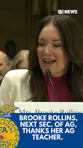 Brooke Rollins, the Next Secretary of Agriculture, Thanks Her Ag Teacher