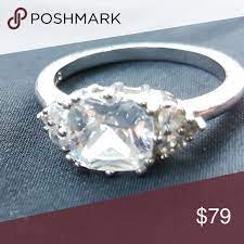 White Sapphire 925 Jvc Ring Size 7 Ring Is In Fair Condition Jvc Jewelry Rings White Sapphire Rings Jewelry