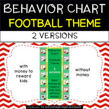 behavior chart football theme