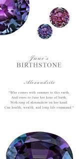 Birthstone For The Month Of June Birthstone Of The Month Alexandrite For Those Born In June The Birthstone Is Alexandrite Gemstones June Custom Jewelry