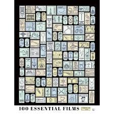 100 Essential Films Scratch Off Chart Poster
