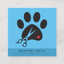 Maybe you would like to learn more about one of these? Paws Pet Grooming Salon Square Business Card Zazzle Com In 2021 Pet Grooming Salon Pet Grooming Pet Groomer Business