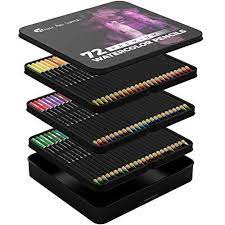 Castle Art Supplies 72 Watercolor Pencils Set For Adults Https Www Amazon Com Dp B07fsw66 Lapis De Cor Arte Organizacao Estudio Lapis De Cor Profissional