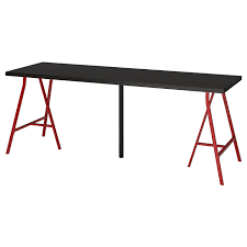 Linnmon Lerberg Tisch Schwarzbraun Rot Ikea Osterreich Ikea Ikea Table Ikea Computer Desk