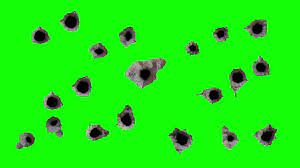 Rounded shape left after gun weapon shoot, circular form mark made because of shotgun, pistol and popper track on surface. Multiple Bullet Holes 6 Hd Transparent Footage Youtube