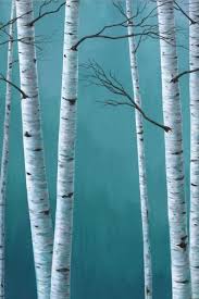 3 Piece Birch Tree Wall Art Aspen Trees 3 Piece Wall Art Canvas Triptych Teal Blue Gray Etsy In 2020 Tree Painting Canvas Birch Tree Art Tree Painting