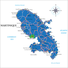 Martinique Politische Karte Poster Online Bestellen Posterlounge De