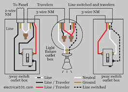 3 way switch red black white. 3 Way Switch Wiring Electrical 101