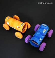 Cardboard Tube Cars - A Fun Craft For Kids To Make - And Race! | Basteln  Spiele, Recycling Für Kinder, Basteln Für Vorschulkinder
