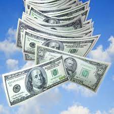 Money Falling From Sky A Stack Of One Hundreds And Fifty Dollar Bills Fall Out Sponsored Stack Hundreds Sky Money F Money Images Money Money Bill