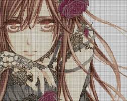 Select a picture on your computer or phone, specify needed format of image cutting and then click ok first following picture is cut into 9 parts of equal size (format 3x3). Vampire Knight Anime Cross Stitch Pattern In Pdf Cross Stitch Patterns Cross Stitch Pattern Maker Dragon Cross Stitch