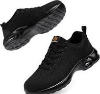 FENLERN Steel Toe Shoes for Women Lightweight Wide Size Safety Shoes  Comfortable Work Sneakers Breathable Composite Toe Indestructible Zapatos  de ...